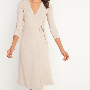 Old Navy Rib Knit Wrap Dress